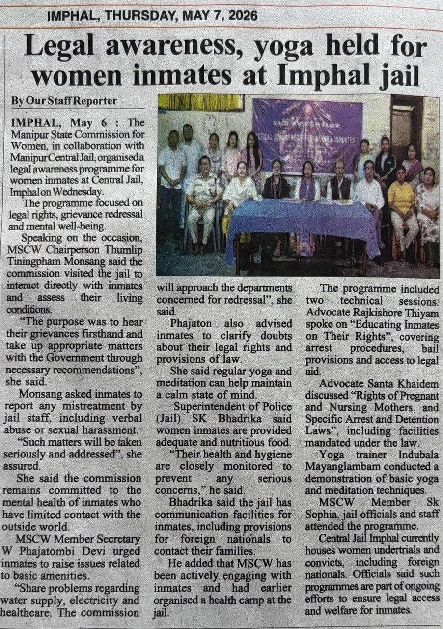 Legal awareness, yoga and meditation for women inmates — photo 6